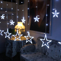 Star curtain fairy lights, 2.5 m – view 2