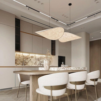 Woven Silk Fabric Pendant Light — Japandi Sculptural Shade