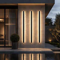Long LED Strip Wall Light — Dimmable Outdoor Linear Sconce, IP65