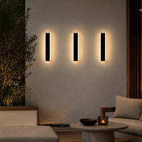 Long LED Strip Wall Light — Dimmable Outdoor Linear Sconce, IP65