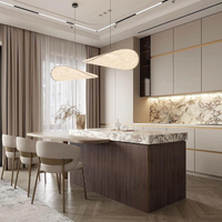 Woven Silk Fabric Pendant Light — Japandi Sculptural Shade