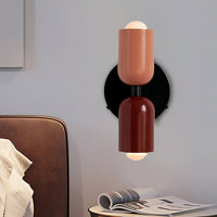 Colourful Up and Down Wall Light — Double Head Iron Sconce