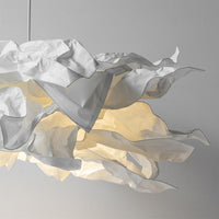 Paper Cloud Pendant Light — Sculptural Parchment Shade