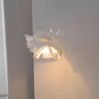 Paper Cloud Pendant Light — Sculptural Parchment Shade