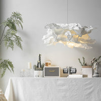 Paper Cloud Pendant Light — Sculptural Parchment Shade