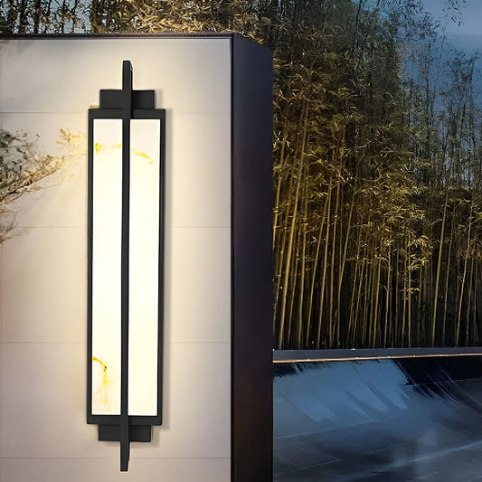 AlabasterGlow | Sleek Waterproof LED Outdoor Wall Lights for Elegant Illumination 0