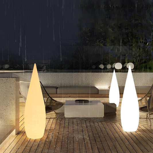 AquaGlow | Elegant Versatile LED Teardrop Outdoor Floor Lamp 0