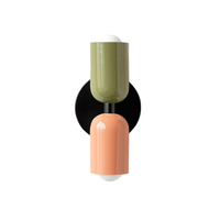 Colourful Up and Down Wall Light — Double Head Iron Sconce