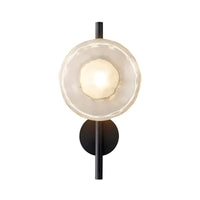 Tide Ripple Glass Wall Light — Stacked Disc LED Wall Sconce