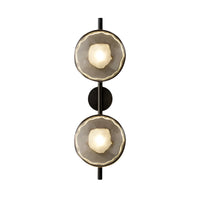 Tide Ripple Glass Wall Light — Stacked Disc LED Wall Sconce