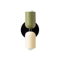 Colourful Up and Down Wall Light — Double Head Iron Sconce
