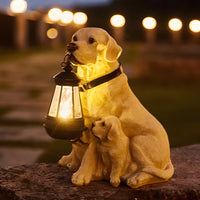 CanineGlow | Charming Solar-Powered Dog Statue Light for Outdoors 1