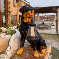 CanineGlow | Charming Solar-Powered Dog Statue Light for Outdoors 2