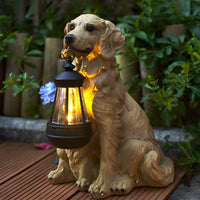 CanineGlow | Charming Solar-Powered Dog Statue Light for Outdoors 5