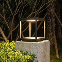 CementoLight | Elegant Minimalist Square LED Pillar Lantern 7
