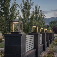CementoLight | Elegant Minimalist Square LED Pillar Lantern 8