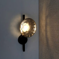 Tide Ripple Glass Wall Light — Stacked Disc LED Wall Sconce