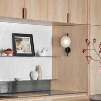 Tide Ripple Glass Wall Light — Stacked Disc LED Wall Sconce