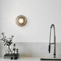 Tide Ripple Glass Wall Light — Stacked Disc LED Wall Sconce