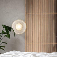 Tide Ripple Glass Wall Light — Stacked Disc LED Wall Sconce