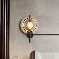 Tide Ripple Glass Wall Light — Stacked Disc LED Wall Sconce