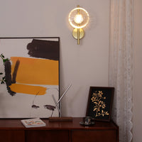Tide Ripple Glass Wall Light — Stacked Disc LED Wall Sconce