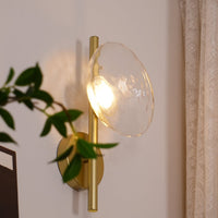 Tide Ripple Glass Wall Light — Stacked Disc LED Wall Sconce