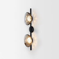 Tide Ripple Glass Wall Light — Stacked Disc LED Wall Sconce