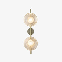 Tide Ripple Glass Wall Light — Stacked Disc LED Wall Sconce