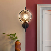Tide Ripple Glass Wall Light — Stacked Disc LED Wall Sconce