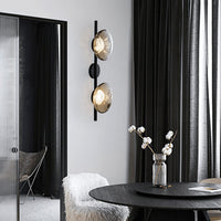 Tide Ripple Glass Wall Light — Stacked Disc LED Wall Sconce