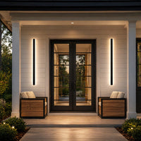 Long LED Strip Wall Light — Dimmable Outdoor Linear Sconce, IP65