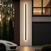 Long LED Strip Wall Light — Dimmable Outdoor Linear Sconce, IP65