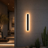Long LED Strip Wall Light — Dimmable Outdoor Linear Sconce, IP65