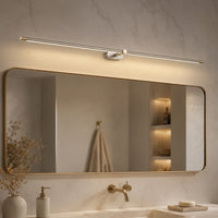 Linear LED Vanity Wall Light — Adjustable Metal Bar Light