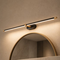 Linear LED Vanity Wall Light — Adjustable Metal Bar Light