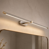 Linear LED Vanity Wall Light — Adjustable Metal Bar Light