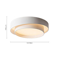 Concentric Ring LED Ceiling Light — Modern Flush Mount