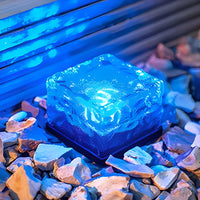 CrystalGlow | Elegant Modern Solar Outdoor Ice Cube Step Lights 8