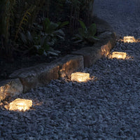 CrystalGlow | Elegant Modern Solar Outdoor Ice Cube Step Lights 9