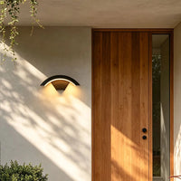 CurvaBlack | Stylish Modern Outdoor Wall Lantern Sconce Light 6