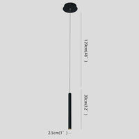 Cylindra | Sleek Modern Black Pendant Light for Kitchen Dining Decor 8