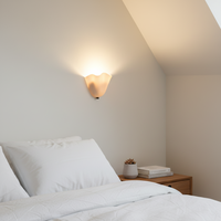 Retro Shell Glass Wall Light — Skirt-Shaped Coloured Glass
