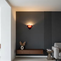 Retro Shell Glass Wall Light — Skirt-Shaped Coloured Glass