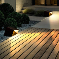 GeometraLight | Modern Elegant Solar Outdoor Garden Path Bollard Lamp 2