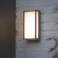 Geometra | Modern Sleek Black Outdoor Wall Sconce Light Fixture 3