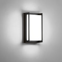 Geometra | Modern Sleek Black Outdoor Wall Sconce Light Fixture 5