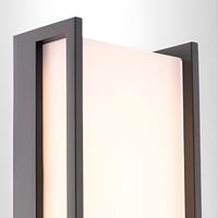 Geometra | Modern Sleek Black Outdoor Wall Sconce Light Fixture 7