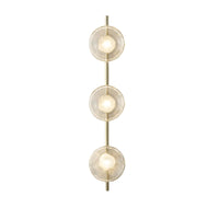 Tide Ripple Glass Wall Light — Stacked Disc LED Wall Sconce