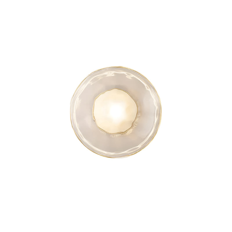 Tide Ripple Glass Wall Light — Stacked Disc LED Wall Sconce